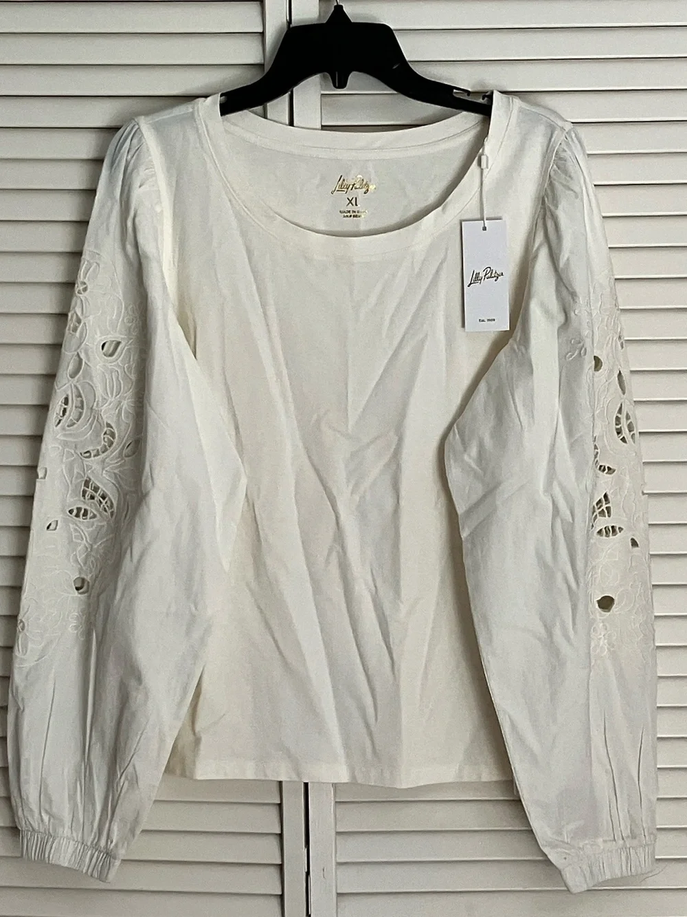 NWT Lilly Pulitzer Isley Knit Top (Cream) Size XL